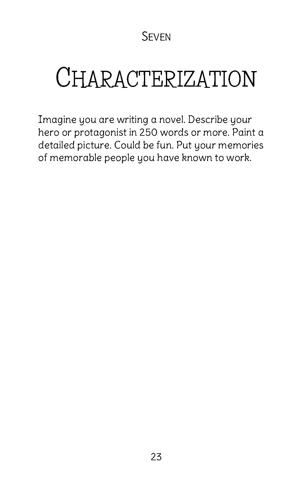 Writing Starters: Appetizers for Your Brain